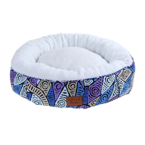 Outback Tails Round Dog Bed Salt Lakes Nest