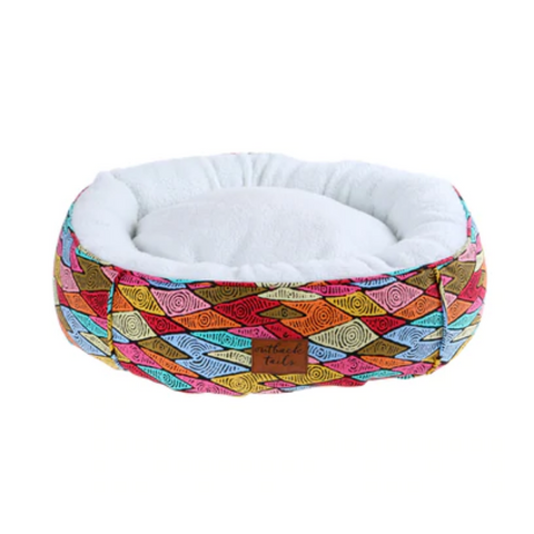 Outback Tails Round Dog Bed Sand Dunes Nest
