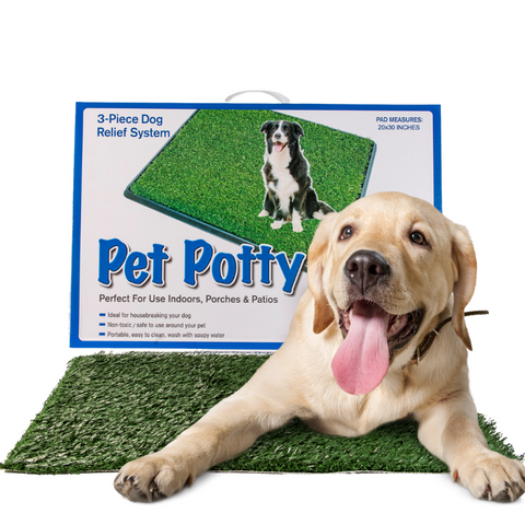 Pet Potty Synthetic Grass with Toilet Tray
